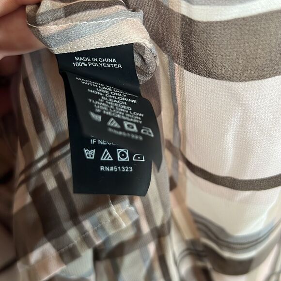 Vince Camuto Sheer Plaid Button Down - Picture 6 of 6